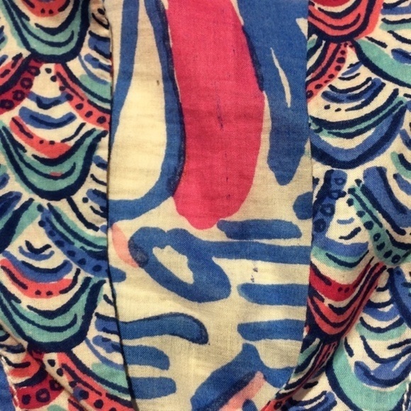 Lilly Pulitzer Amelia Tunic XS Red Right Return - Picture 5 of 7